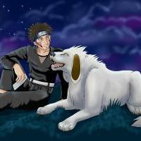 Akamaru a Kiba